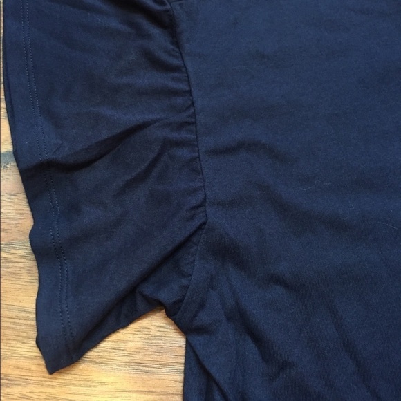 NWT Victorias Secret Large Glitter Graphic Short Sleeve Tee Ruffles - Picture 4 of 7